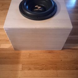 12" Sound Town Subwoofer In Custom Aero Port Enclosure 