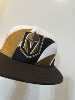 VGK Vegas Golden Knights Snap Back Shark Tooth Mitchell & Ness Hat New 