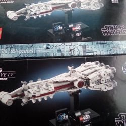 Tantive Star Wars Lego Space Craft -(Paid $180 For both)654 Piece X2 Sets... 