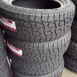 265/70R16 SET OF 4 ALL TERRAIN TIRES WITH INSTALLATION AND BALANCING 