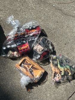 Fire engines, Dinosaurs, Misc Toys