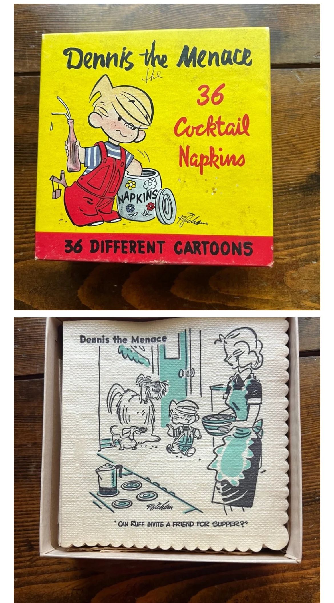 Dennis the menace napkins