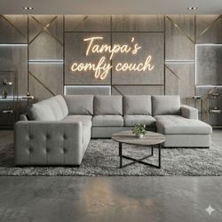 🛋️ Large Ushaped Sectional w/Bed & Storage (Delivery Available!! )