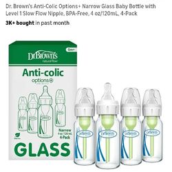 Glass Baby Bottles - 4oz