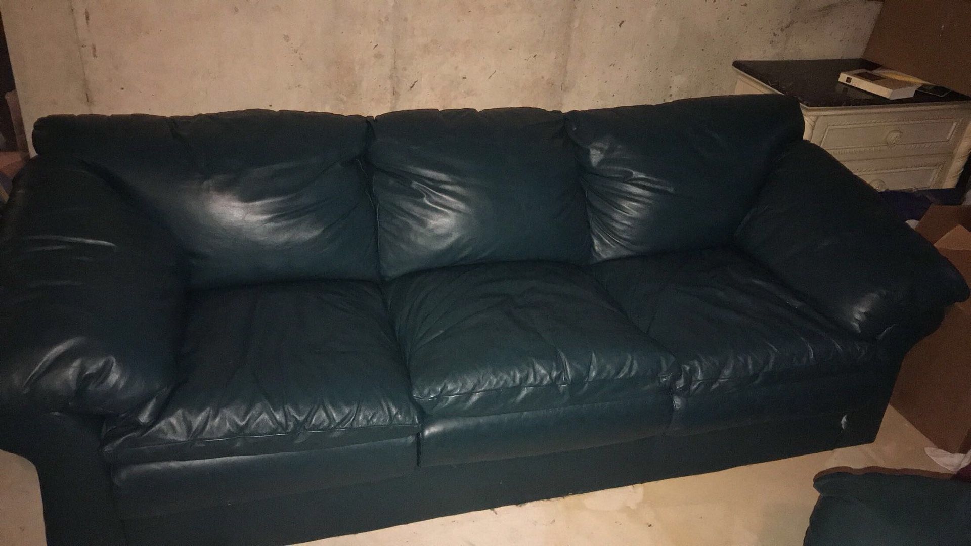 Leather sofas