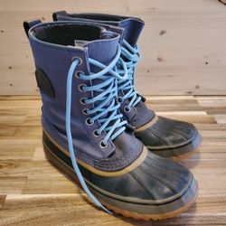 Sorel Blue and Gray Waterproof Boots