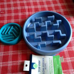 SLOW- FEEDER BOWL ,$10, small $5