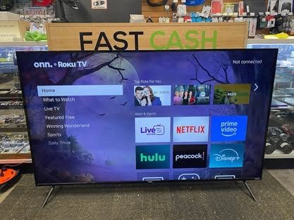 ONN 100012587 65” 4K UHD (2160P) LED Roku Smart Television HDR