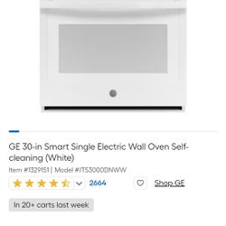 GE  White Stove With Built In Airfryer