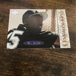 michael jordan baseball card