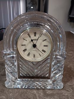 Crystal Mantel Clock Quartz German