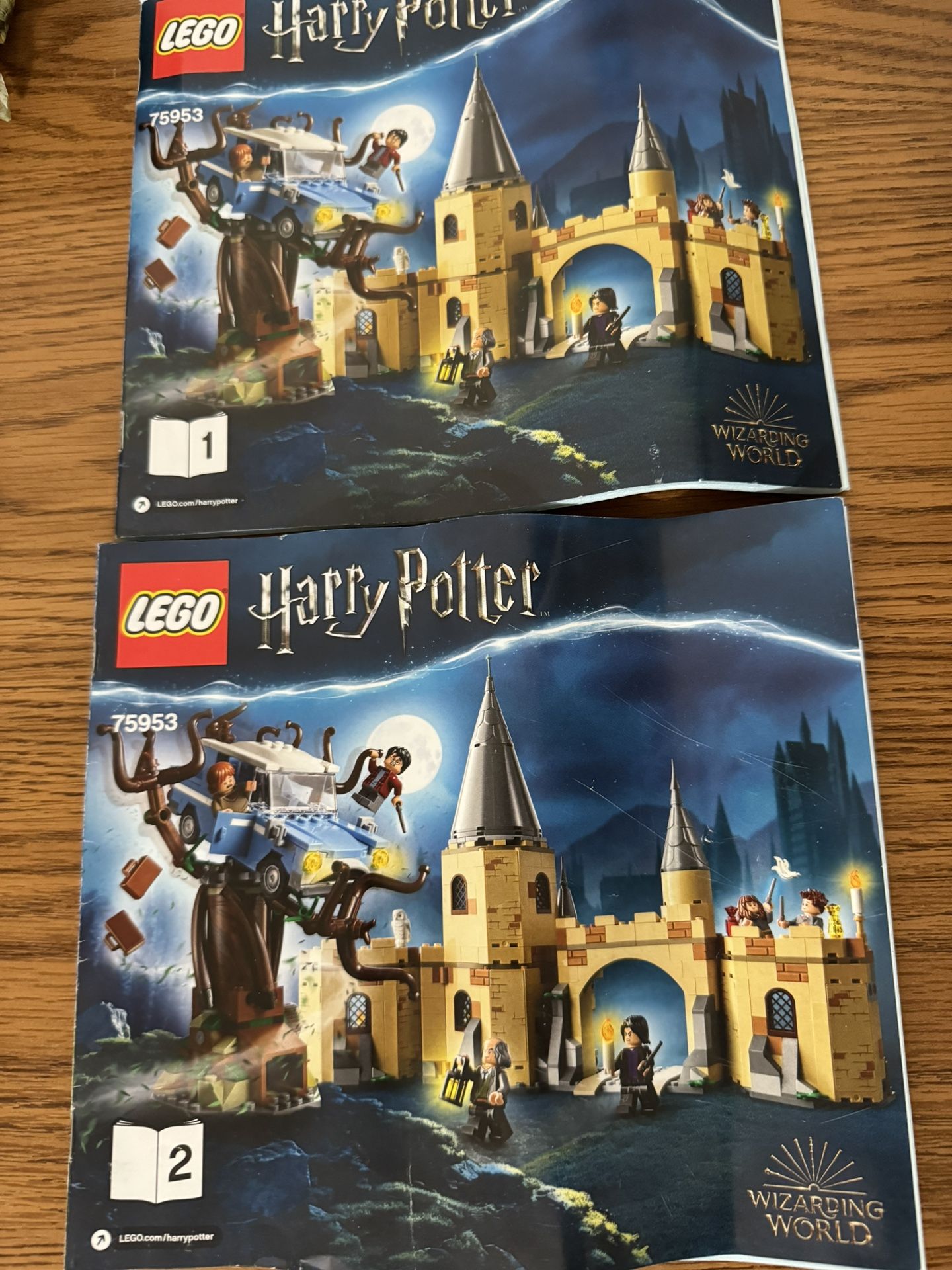 LEGO Harry Potter Hogwarts Whomping Willow 75953 Instruction Manuals Only #1,2