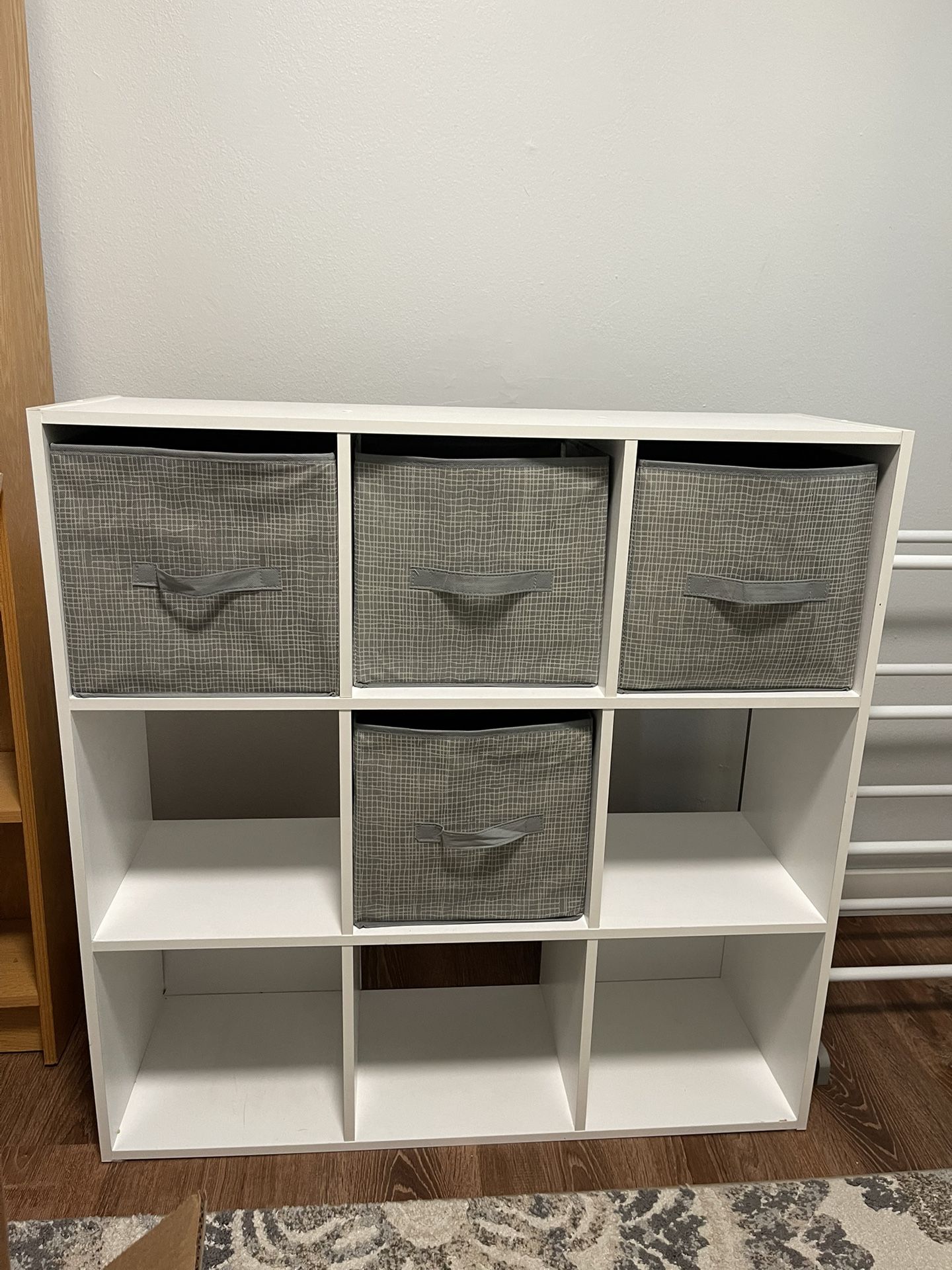 Estate sale- White Kids Cube Bookshelf