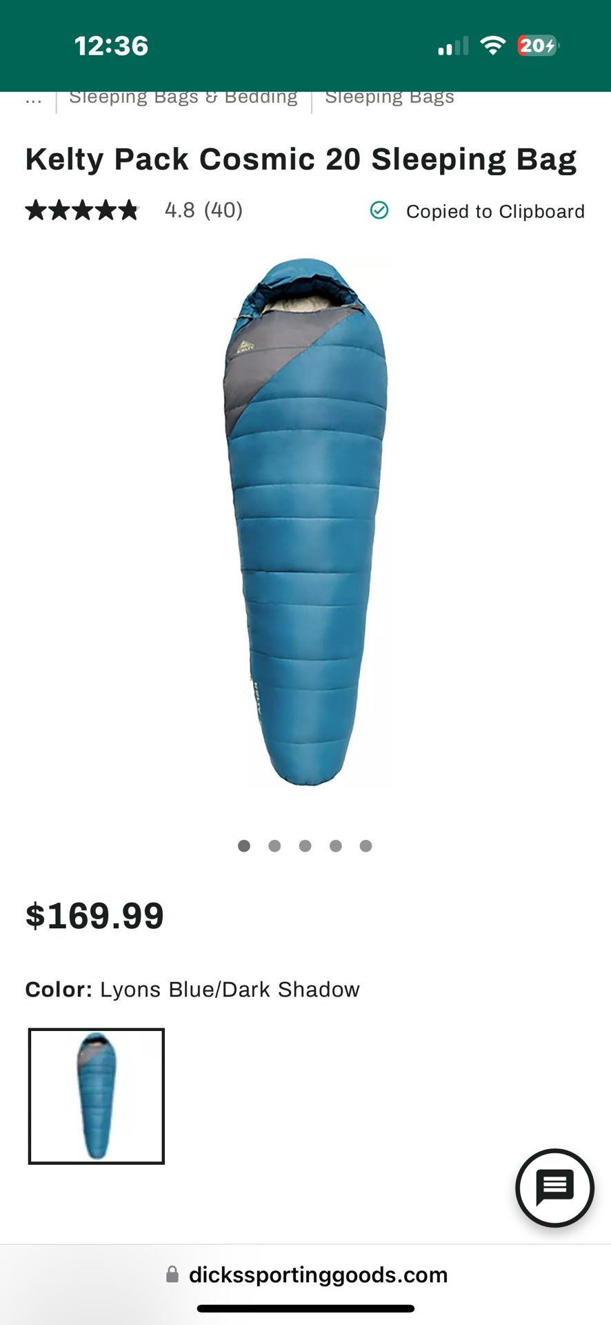 New Sleeping Bag