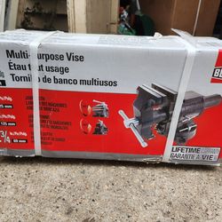 5 inch. Multi-Purpose Rotating Pipe and Bench Vise with Swivel Base