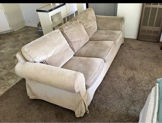 Beautiful light grey/cream sofa couch