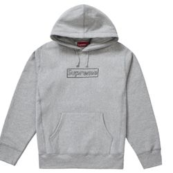 supreme kaws logo hooded
