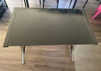 Computer Black Glass Table