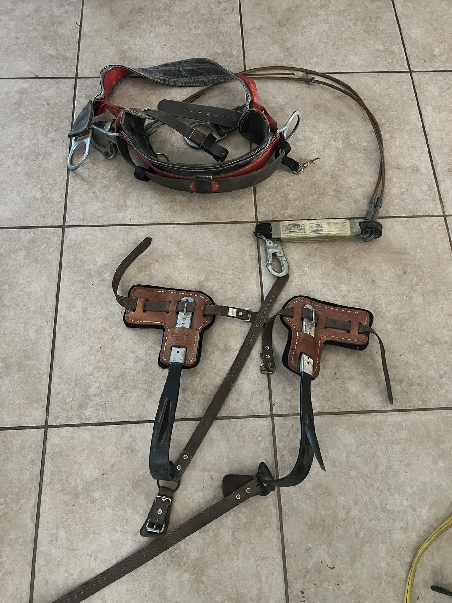 Professional Lineman Climbing Gear