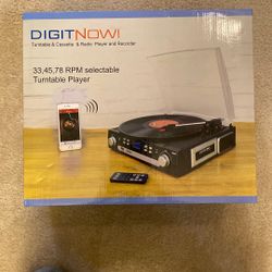 Turntable &Cassette Player