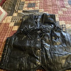 Leather Vest, Large Woman