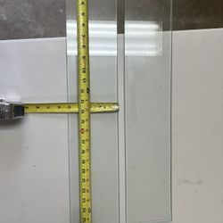 Glass top shelves or replacement 5” x 26 (two Matching Sets)
