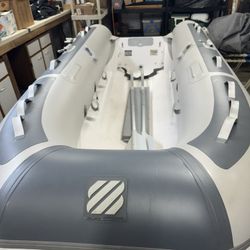 RIB-310 Fiberglass Single floor Inflatable Boat, 10ft 2in Length PVC  -1144lb Capacity