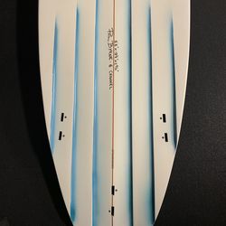 Byrne Vintage Surfboard 6’6” with 6 Deep Channels