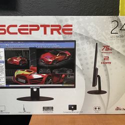 SCEPTRE E248W-19203R 24" ULTRA THIN 75HZ 1080P LED MONITOR