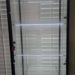 Ciello Brand Commercial Grade Tower Display Case With LED Lights And Key Lock