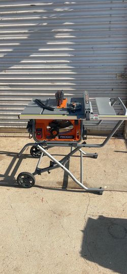 RIDGID 15 Amp 10 in. Portable Corded Pro Jobsite Table Saw with Stand