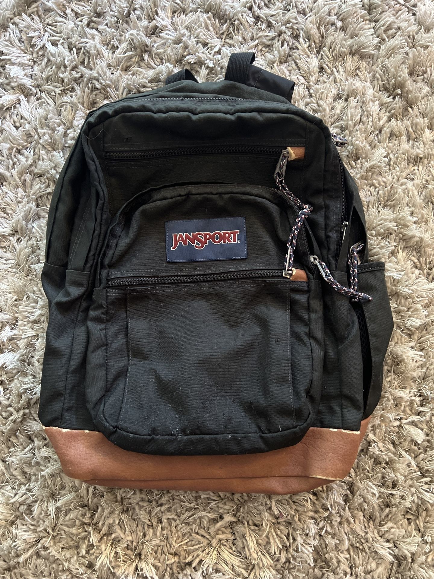 Jansport Backpack Leather Bottom Backpack