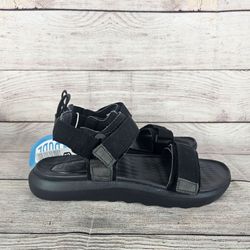 Hey Dude Carson Sandals Sport Mode Black/Black Men’s NWOB