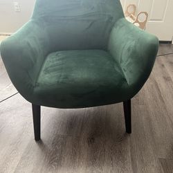 Emerald Velvet Accent Chair 