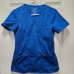 Royal blue Scrub set - top & pants Size XS