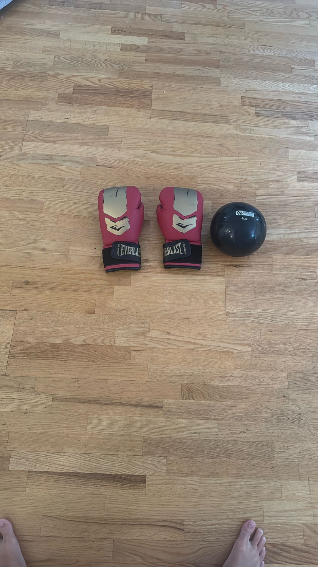 Weight Ball And punching gloves
