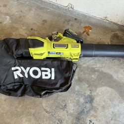 40V HP Brushless 100 MPH 600 CFM Cordless Leaf Blower/Mulcher/Vacuum TOOL AND BAG