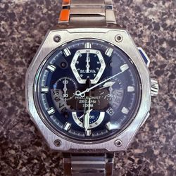 Bulova Men's Precisionist Chronograph Watch, Model: 96B349