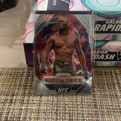 Panini Prizm UFC Fireworks Kamari Usman
