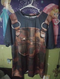 Mens 3-D print shirt XL