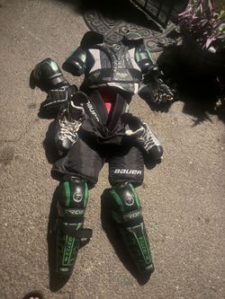 Youth ice hockey gear