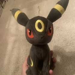 Takara Tomy Umbreon Pokémon 8” Plush Pre Owned 
