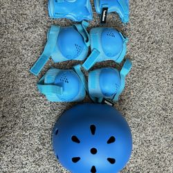 Kids Bike Helmet With Knew, Elbow And Wrist Pads