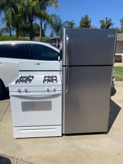 Two Doors Top Freezer And (Gas) Stove Set