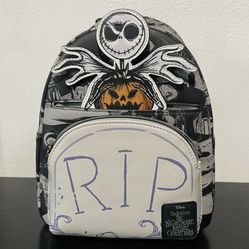 Loungefly The Nightmare Before Christmas Jack RIP Mini Backpack