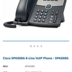 ☎️ Cisco SPA508G 8-Line VoIP Phone – New (Refurbished to Like-New Condition)