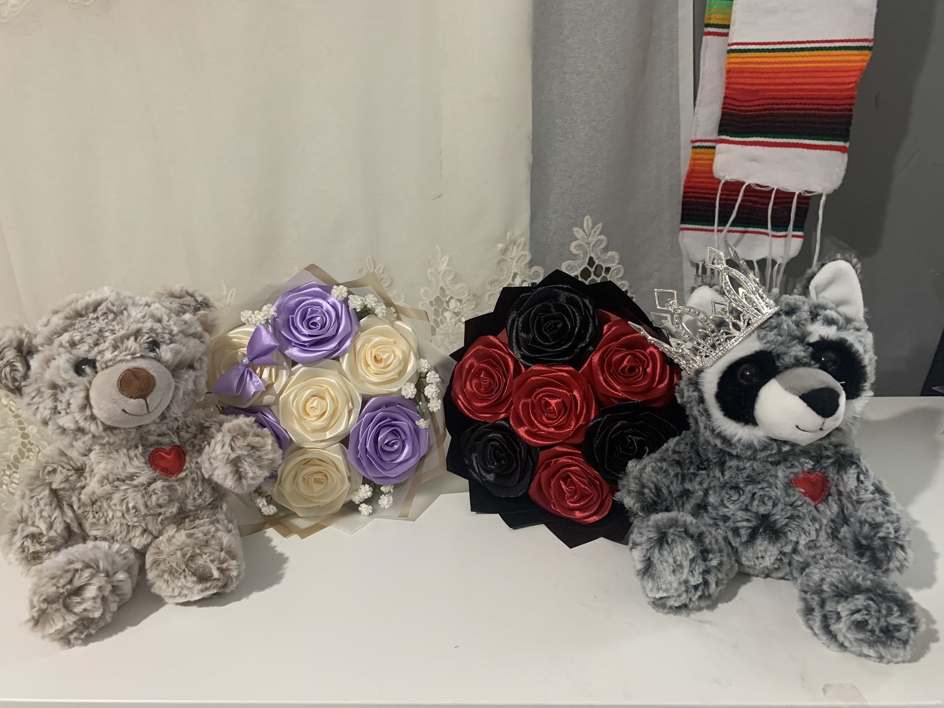 Mothers Day Bouquet With Bear