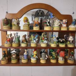 Looney Tunes  Warner Bros.  1998  Lenox  24 Characters Collection  + mirror Show Case 