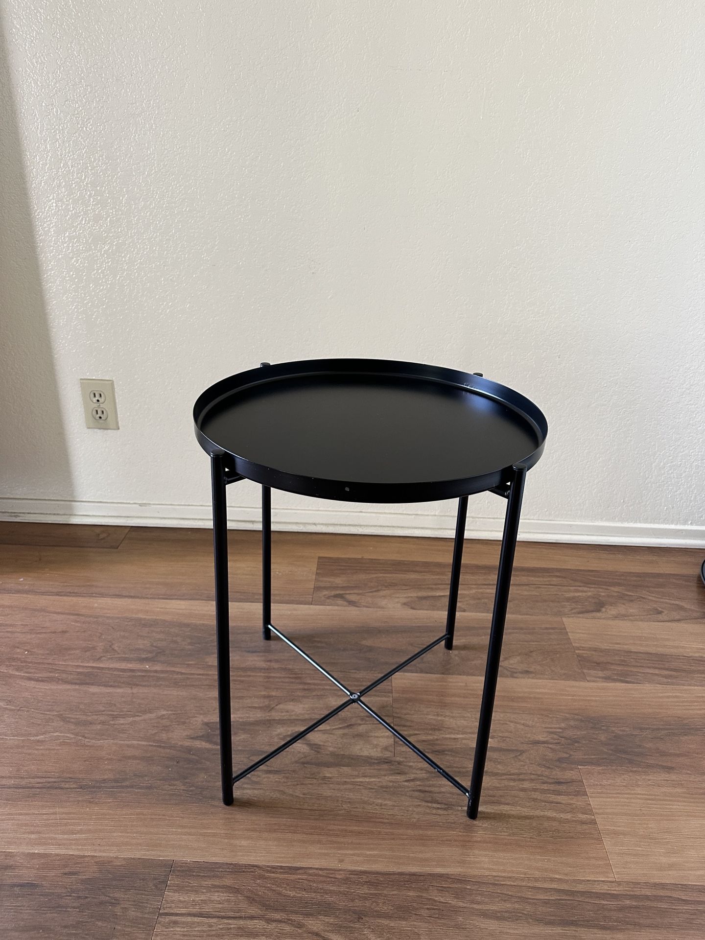 Ikea GLADOM Tray table, black, 17 1/2x20 5/8 "