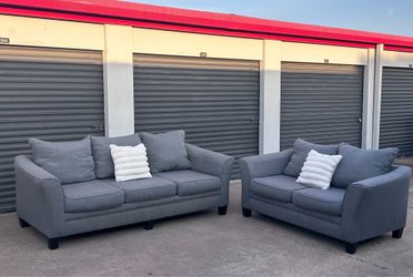 Gray 2pc. Sofa Set